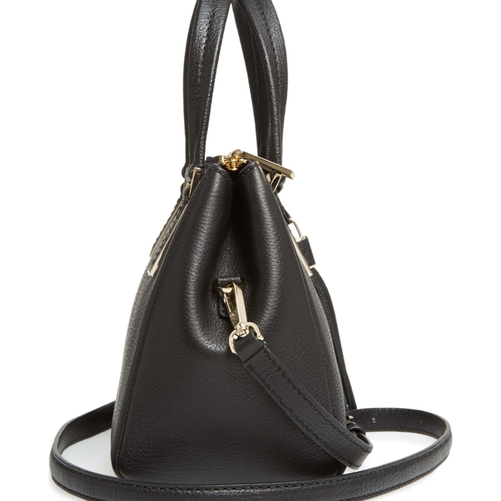 kate spade Black Leather Satchel NWT! - Picture 2 of 8